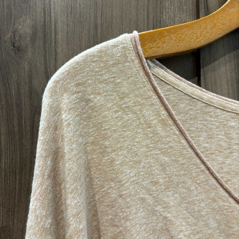 Free People XS Cloud Nine Slouchy Oversized Long Sleeve Top Sunset Haze Pink - Picture 4 of 11